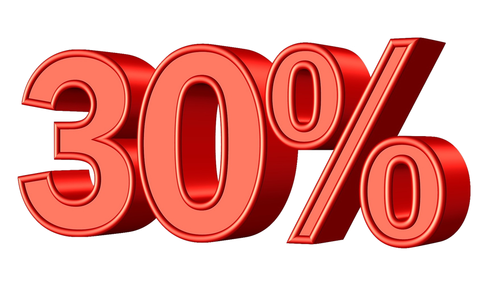 thirty percent off